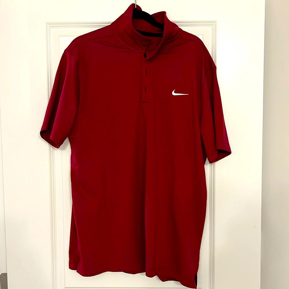 Nike Polo - Maroon/red
